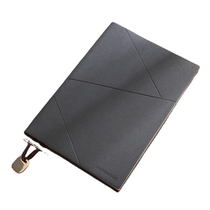 Cuaderno de cuero suave A5 con tira de sarga, engrosado para imprimir el logotipo, Bloc de notas, oficina de negocios, escuela, cuaderno A5 - Product Image 6