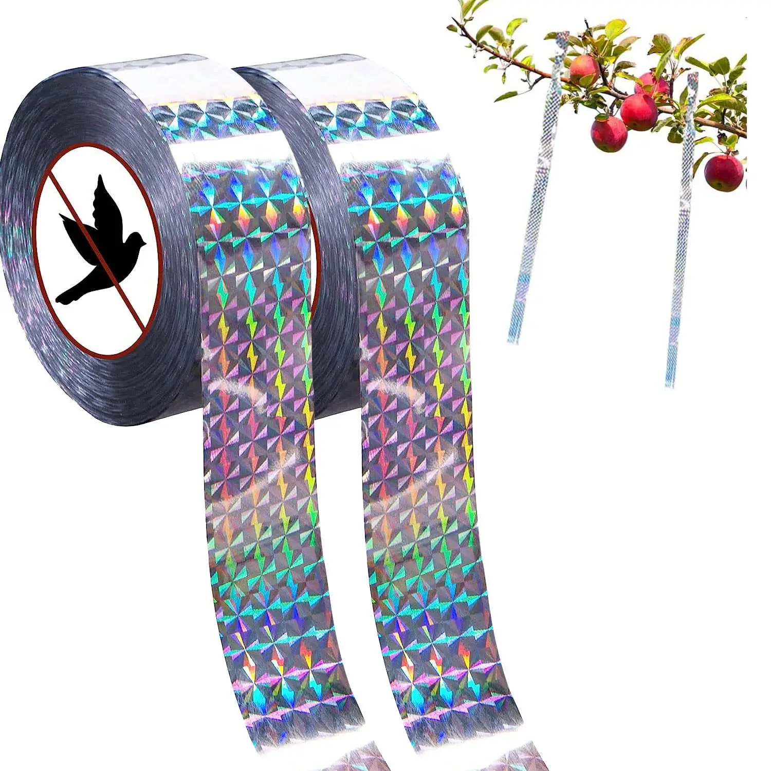 OEM Bird Deterrent Flashing Reflective Scare Tape Bird Control Dual-sided Repellent Ribbon