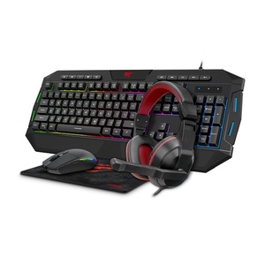 Havit KB501CM 4 In 1 oyun Combo Set kablolu klavye ve fare Combo Teclado oyun klavye Mouse Combos ile fare - Product Image 1
