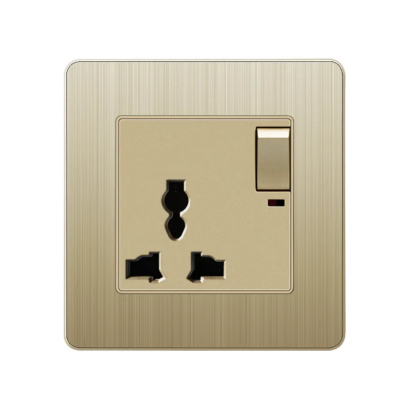 SUMMAO One switch with one Hong Kong and Macao general 13A British standard multifunctional three pole socket 86