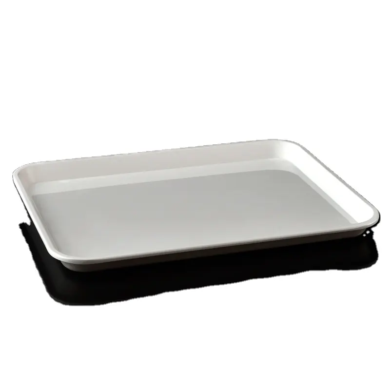 cheap plastic tray 100% melamine beverage rolling tray custom bar serving trays