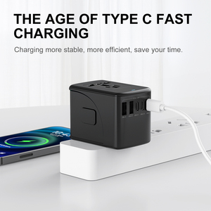 Universal Travel Adapter,International <strong>Plug</strong> Adapter with 3 USB C&amp; 2 USB-A,All in One Wall Charger for USA EU UK AUS - Product Image 3