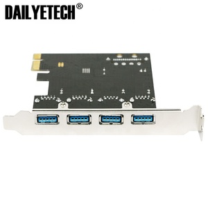 Pcie เป็น USB 3.0 HUB อะแดปเตอร์4พอร์ต USB3.0การ์ดขยายผ่าน805ชิปแปลงขยายสาย Sata สำหรับคอมพิวเตอร์ - Product Image 5