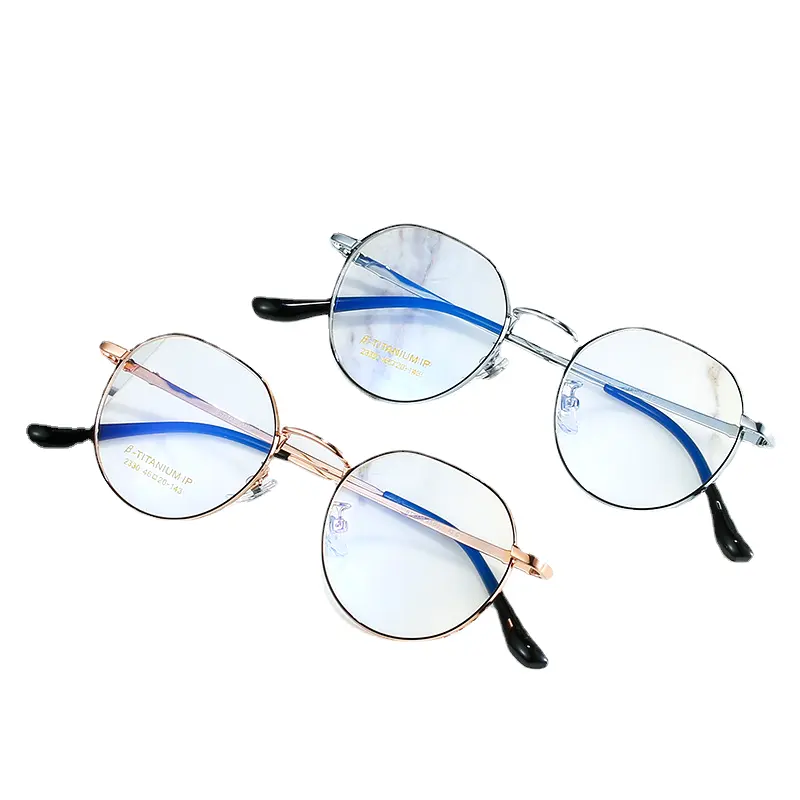 Myopia glasses Half titanium full frame ultra light business with degree astigmatism square eye