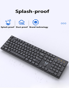 Venta al por mayor de fábrica, juego de teclado y ratón inalámbricos para oficina de negocios, ordenador portátil, luz 2,4G, combo de teclado y ratón - Product Image 2