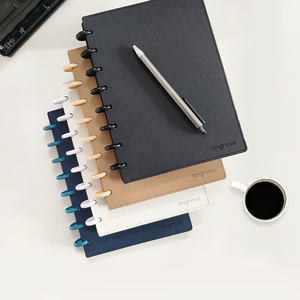 Customized 2025 Business Loose Leaf <strong>Notebook</strong> <strong>with</strong> High-quality Multi-color PU Cover - Product Image 1