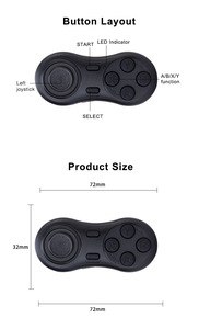 Mini controlador para teléfono inteligente control remoto inalámbrico para PC Android GamePad para teléfono PC Tablet - Product Image 5