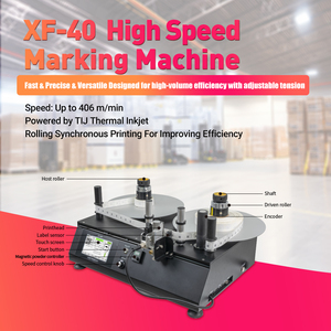High Speed Thermal Label Rewinder DOCOD OEM/ODM XF40 12.7mm Automatic Desktop <strong>Coding</strong> Machine for Film Paper Barcode - Product Image 2