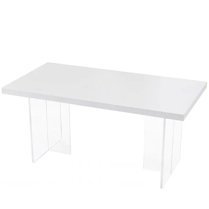 Modern Home Restaurant Furniture Mdf Wooden Wood Acrylic rectangle Dinning Table Dining Table