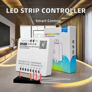5CH PWM LED Strip Controller SPI CCT APP Dimmer con controllo Wireless 6A fino a 5-24V DC - Product Image 2