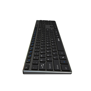 Teclado con cable de aluminio de tamaño completo para oficina y hogar AIKUN-Interruptor de tijera-Diseño ultra delgado-Plug and Play-Función multimedia - Product Image 5
