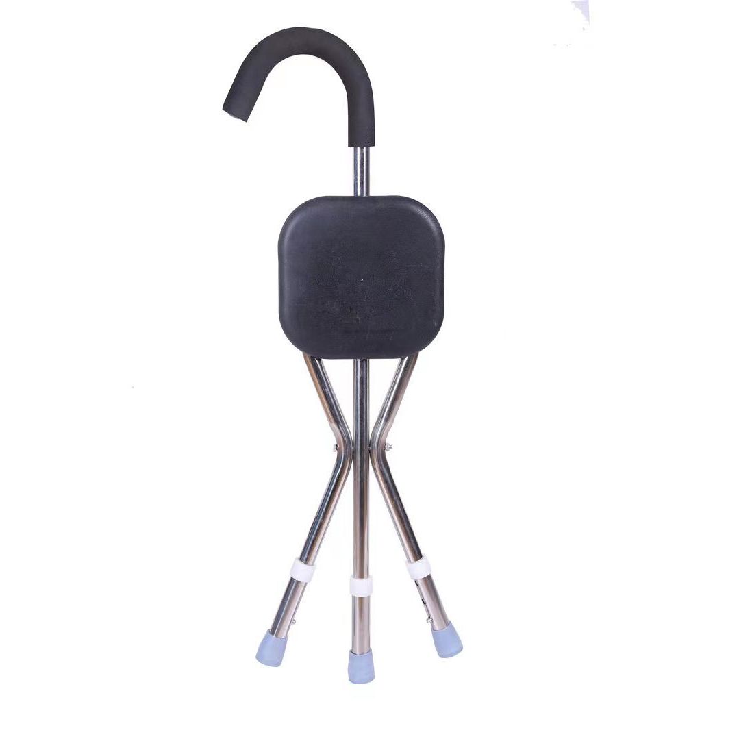 Tabouret carré noir