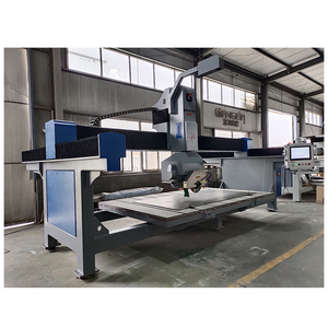 Ganger <span class=keywords><strong>CNC</strong></span> GQ-3220DS 5 Achsen Granit-Brücke Säge Arbeitsplatte Bearbeitung Steinschnittmaschine mit Kamera - Product Image 1