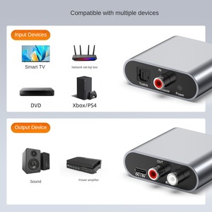 Nuevo convertidor SPDIF analógico óptico de salida RCA dual, adaptadores y conectores de conexión de TV coaxial de audio digital a analógico - Product Image 3