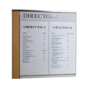 Extruded Aluminum Directional Wayfinding Signage Interior Sign - Product Image 1