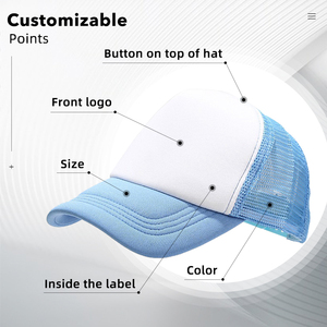 Özel 5 Panel nakış iki ton kadife beyzbol şapkası 5 Panel şapka yapılandırılmamış - Product Image 3
