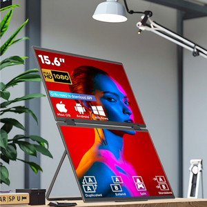 15.6 Inch FHD Dual Screen Extend <strong>LCD</strong> 1080P <strong>Monitor</strong> Portable Foldable Laptop Smart Gaming Triple Screen <strong>Display</strong> <strong>Computer</strong> <strong>Monitor</strong> - Product Image 1