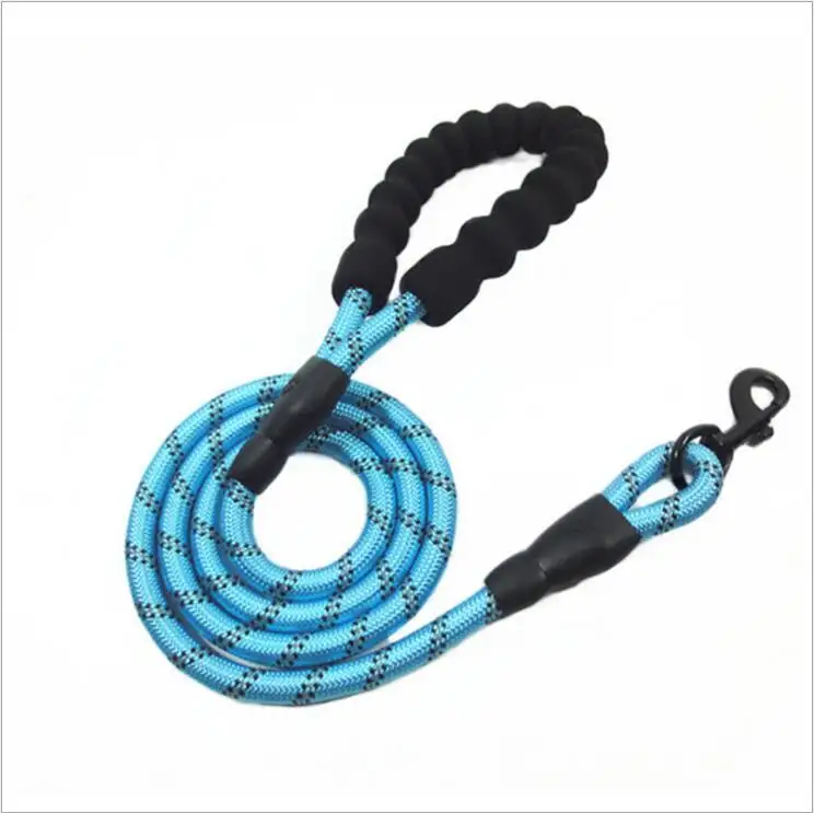 Dog Leash for Large Dogs Training Leads Strap Round Rope Leashes Goods High Quality Nylon Solid Support Super Markets Walk Dog