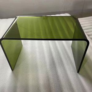 Mesa lateral transparente minimalista para decorar el hogar, mesa de anidación para té, acrílico, vidrio, café, té - Product Image 5