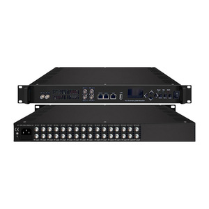 16ウェイ24ウェイDVB-S/S2モジュレーターIPTVライブホテルデジタルTVフロントエンドシステムVCT仮想Web ASIオーディオSDI用IPストリームマシン