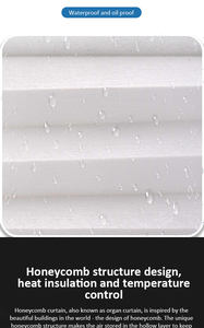 עמיד למים מסך חלון דבש עמיד למים עם משיכה וילונות נקיים קל עבור מטבחי בתי מלון ליישום אופקי - Product Image 3