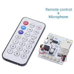 <strong>Bluetooth</strong> 5.0 <strong>Audio</strong> Receiver Board With Usb Tf Card Slot Decoding Playback Preamp <strong>Output</strong> 5v Wireless Stereo Music Module - Product Image 2