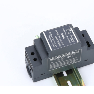 平均HDR-30-24 30w超薄台阶形DIN导轨通用输入85 ~ 264VAC，适用于发光二极管灯和闭路电视摄像机30w电源适配器