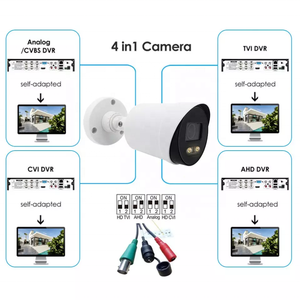 Telecamera di sicurezza per visione notturna colorata da 2mp telecamera di videosorveglianza per esterni CCTV AHD telecamera AHD a luce calda impermeabile analogica - Product Image 2