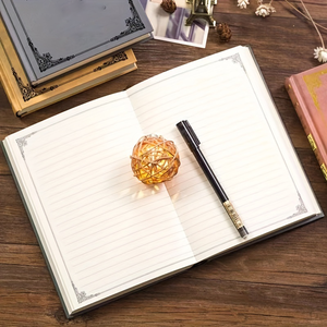 Vintage Inspired Magic Spell Journal Elegant Gold Accents Patterned Personal Reflections Record <strong>Book</strong> with Customized