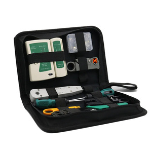 Kit de herramientas de reparación de red informática utilizado para equipos de fibra óptica LAN UTP Pelacables conector RJ45 5G redes Wi-Fi