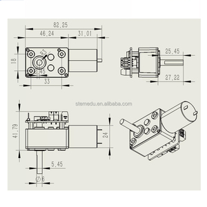 Stemedu ASMC-LQ Worm Reduction <strong>Servo</strong> 60kg Steering <strong>Motor</strong> Self-locking Magnetic Coding <strong>Servo</strong> for <strong>DIY</strong> Large <strong>Robot</strong> - Product Image 5