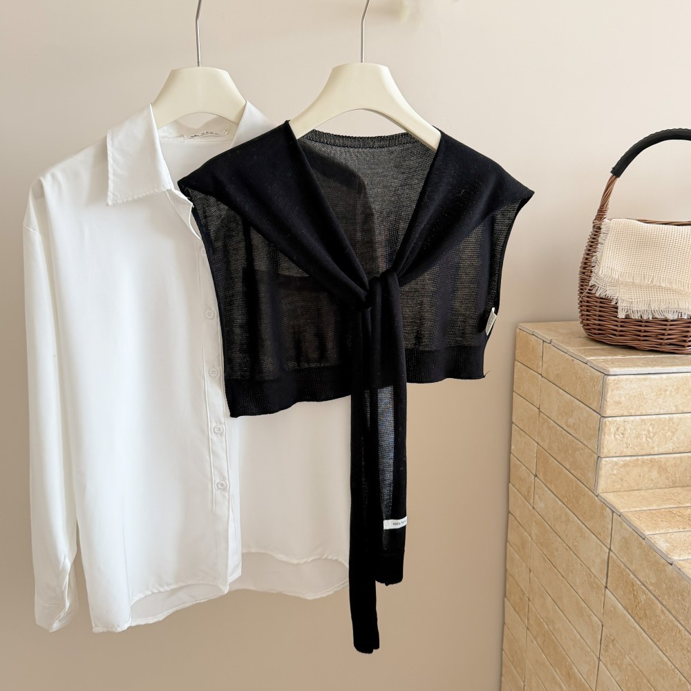 100 tencel label tank top-black