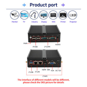 Ultra SSD firewall integrato industriale fanless win Linux 7 10 11 mini pc computer minipc intel core J1900 n100 i3 i5 i7 mini pz - Product Image 3