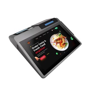 Z100 Google GMS 10,1 дюймов Android POS умный терминал, Android 14, принтер + 80 мм, NFC + SIM + QR-код Pay + 2,6 "или 3,95" светодиод - Product Image 2