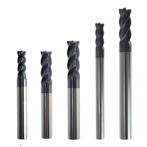 HRC 65 Tungsten kaplamalı 4 flüt düz uçlu mil kesici - Product Image 2