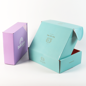 批发可回收瓦楞纸可折叠个性化定制标志印刷运输箱邮件箱 - Product Image 2
