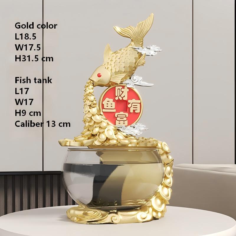 SKD5930J Golden Fortune Fish Tank with Fish