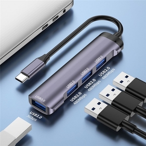 4合1 Type-C扩展坞便携式多端口类型USB C至USB2.0 3 USB3.0计算机集线器适配器 - Product Image 2