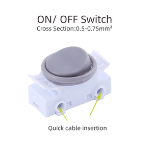250VDC 2A güç anahtarı itme ve çekme anahtarı 2Pin kapalı alt anahtarı - Product Image 3