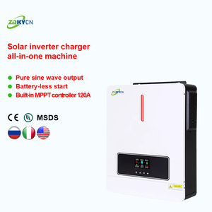 4.2KW 6.2KW 10.2KW MPPTデュアルPV入力オンオフグリッド24V 48Vデュアル出力ハイブリッドソーラーインバータWifi付き純粋な正弦波 - Product Image 1