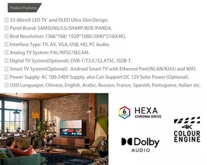 42 inç akıllı Tv Android LCD LED akıllı Tv 32 inç UHD fabrika ucuz düz ekran televizyonlar - Product Image 3