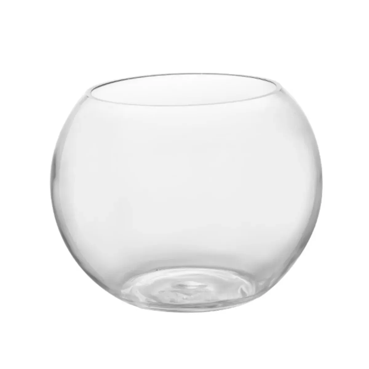 Einfaches transparentes kugelförmiges Glas Goldfisch-Aqua-Bauhaus dekoratives wassergetreue Glasblumenarrangement hydroponische Vase