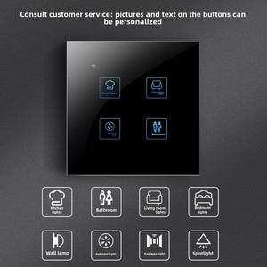1 2 3 4 Gang Remote Control <strong>Switch</strong> No Neutral Required Home Intelligent Transformation <strong>Switch</strong> <strong>Switches</strong> - Product Image 2