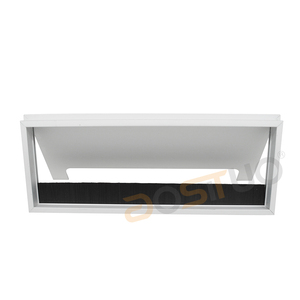 办公室工作站定制尺寸铝翻转线组织器盒桌面矩形电缆索环 - Product Image 4