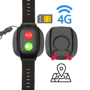 Reloj inteligente 4G SOS con dos botones, chat de voz, GPS, WiFi, posicionamiento BLE, llamada SOS, alarma de caída con Base de carga para el cuidado de ancianos - Product Image 1