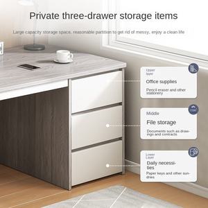 <strong>Simple</strong> Modern <strong>Desk</strong> Home Student Bedroom Writing <strong>Desk</strong> Office Employee Single <strong>Computer</strong> <strong>Desk</strong> with Storage Drawer - Product Image 4