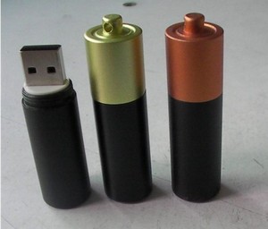 真实容量个性化Usb定制圆形电池形状usb闪存驱动器8Gb 16Gb 32Gb 64Gb 128Gb带礼品盒的u盘钥匙 - Product Image 5