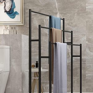 Sky-Touch freestanding tầng Rack khăn đứng 3 tầng thiết kế kim loại cho khách sạn sử dụng cho khăn lau khô lưu trữ hiển thị phòng tắm - Product Image 2