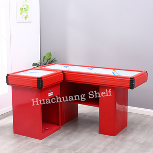 Factory Price Metal <strong>Market</strong> Register Customized Grocery Checkout Counter Convenience Store Cash Counter Check Desk for Shop