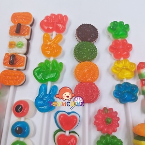 Ngày trẻ em tùy chỉnh trái cây có hương vị kẹo mút bao bì cá nhân với mô hình hoạt hình xoài trái cây kẹo dẻo - Product Image 3